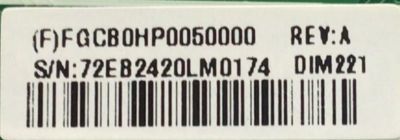 MAIN PARA MONITOR HP / NUMERO DE PARTE FGCB0HP005 / 715G7083-M01-000-0H4I / 72EB2420LM0174 / PANEL LM215WF3 (S2)(L2) / MODELO HSTND-5071-L - Imagen 4